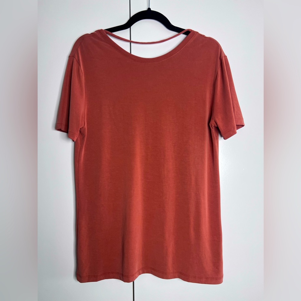 American Apparel Brushed Jersey Open Back Oversized Shirt